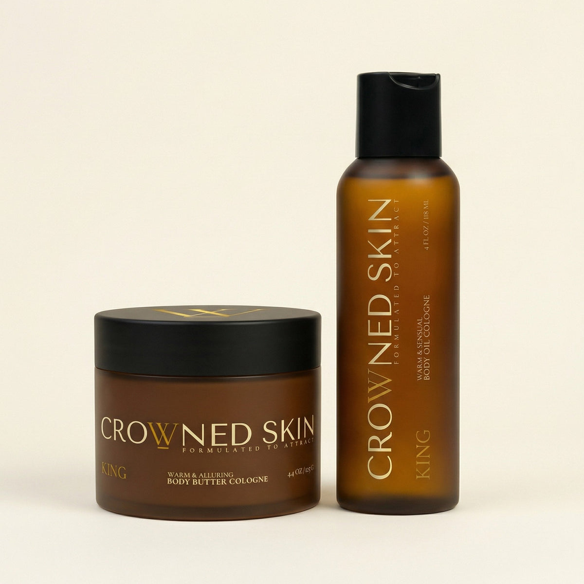 King Body Butter and King Body Oil (4 oz) Bundle Set
