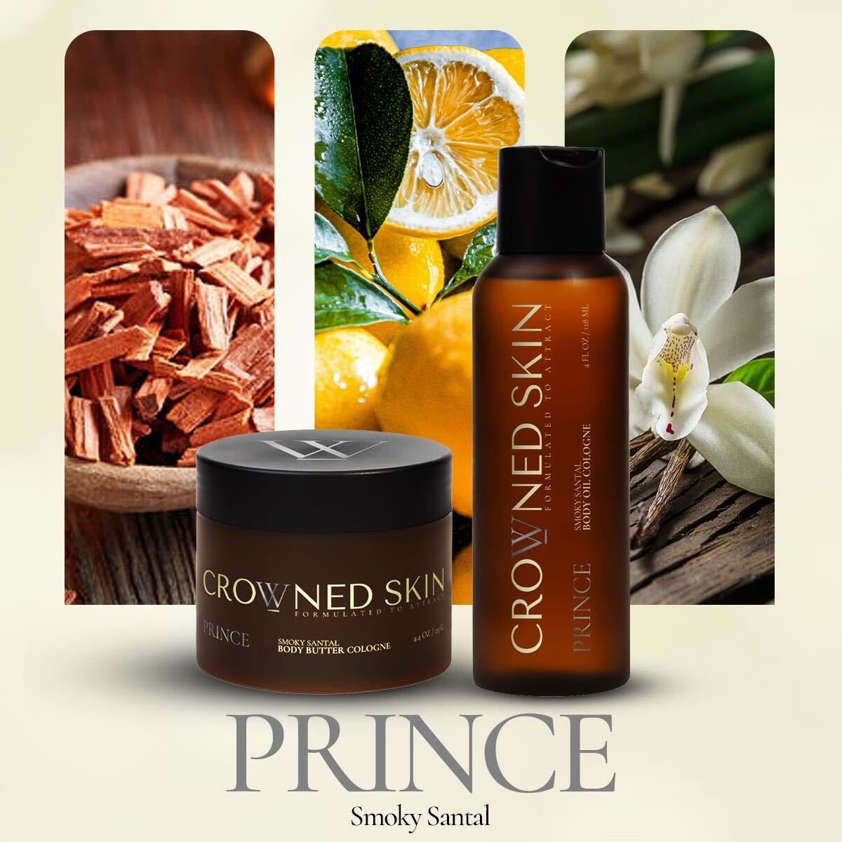 Prince Body Butter Cologne - Smoky Santal